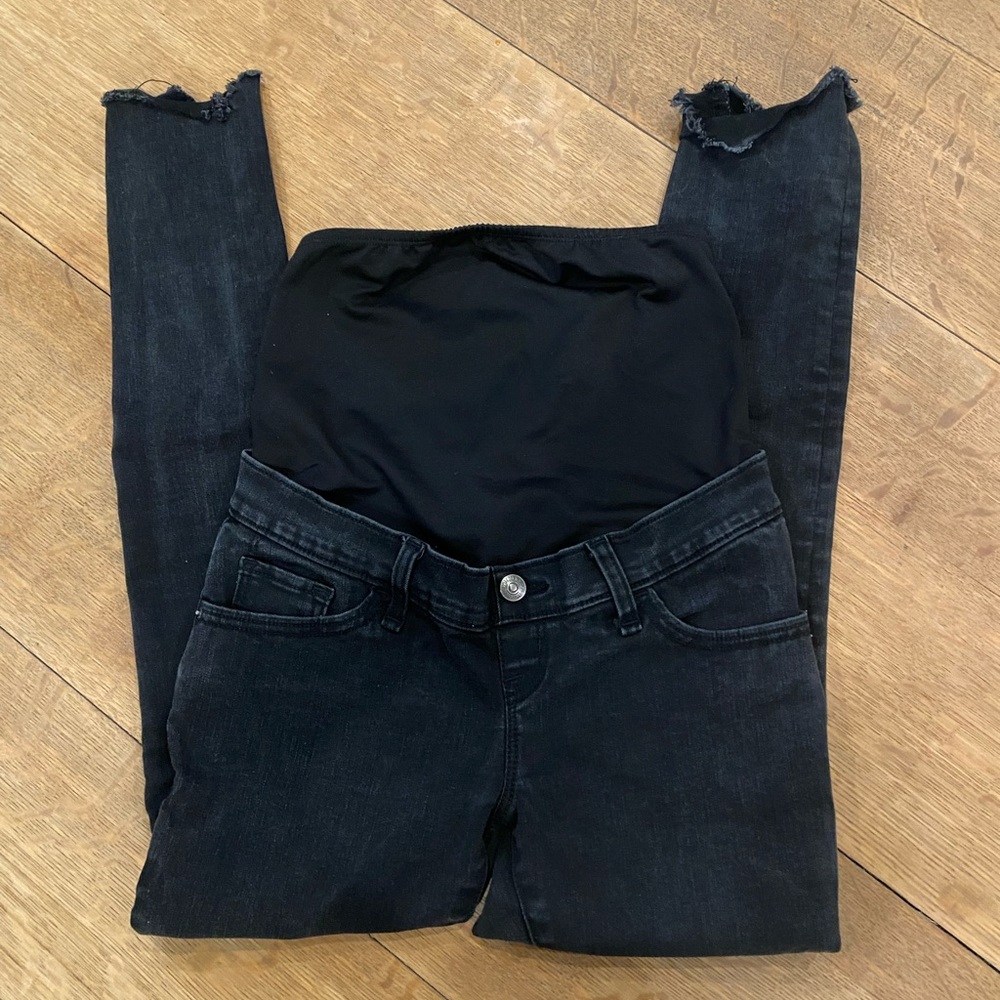 Abercrombie & Fitch Black Maternity Jeans Size 26/2